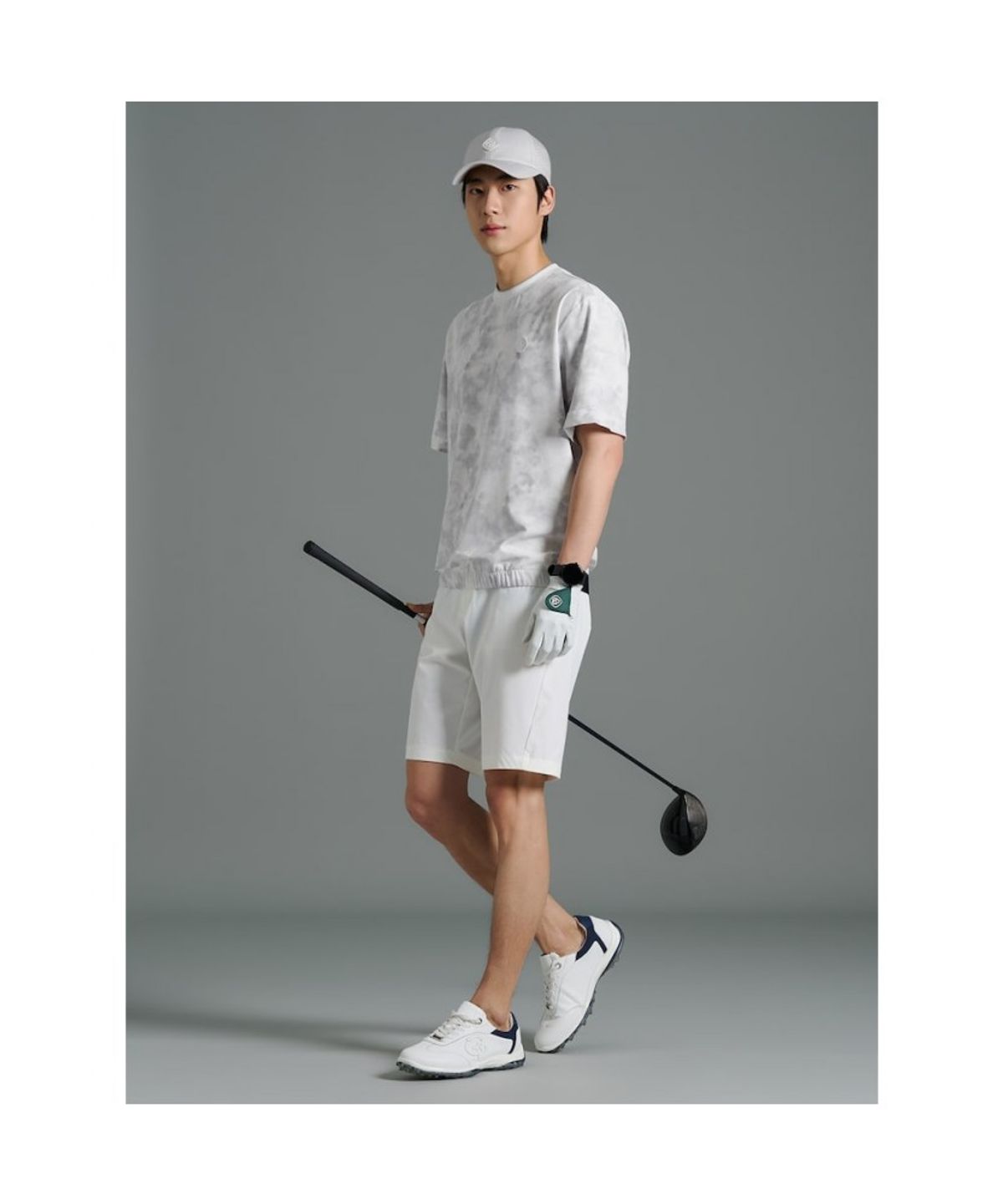 빈폴골프(BEANPOLE GOLF) [B_under] 남성 클라우디 경량 반소매 맨투맨 - 라이트 그레이
