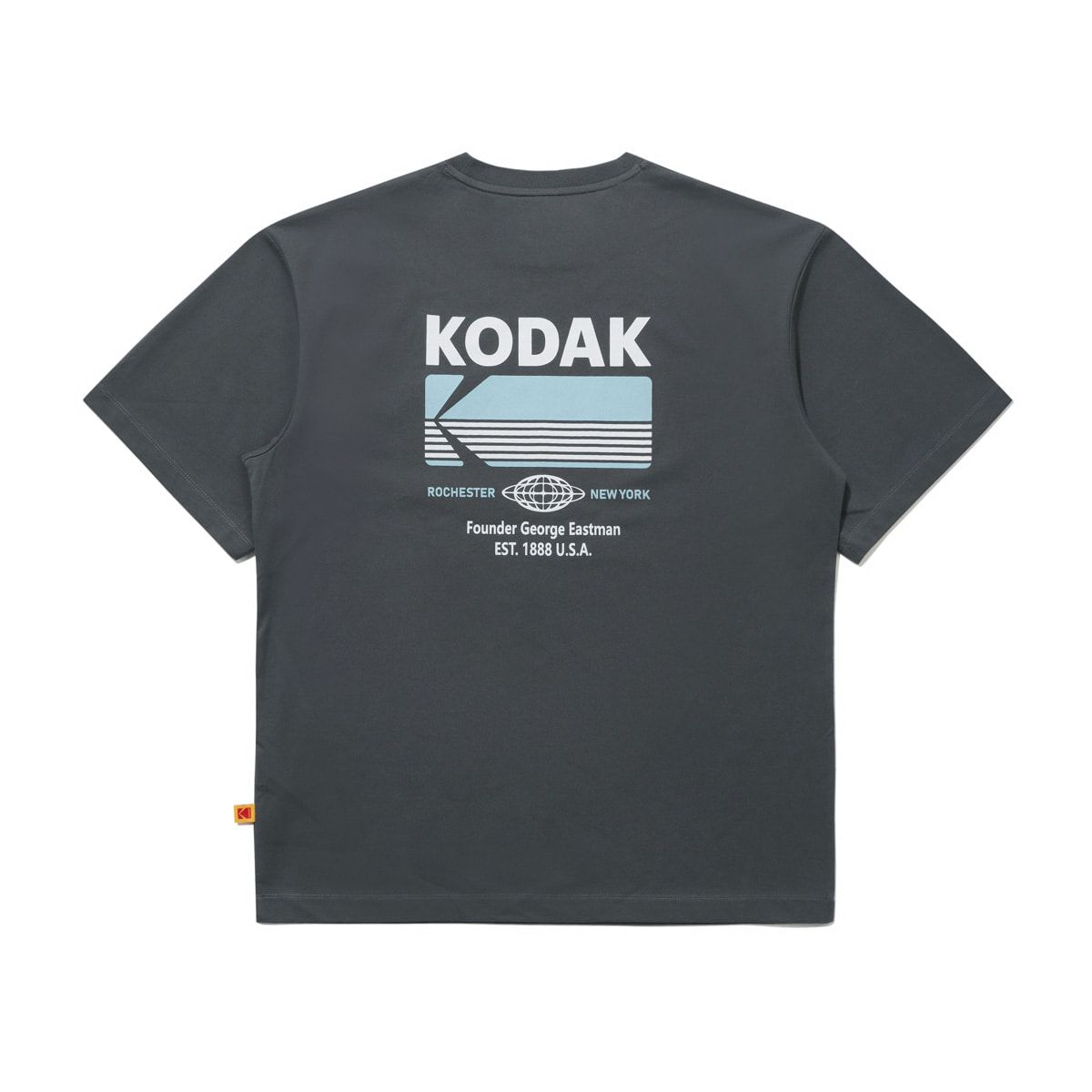 코닥(KODAK) 브리즈팝 에어로쿨 빅그래픽 반팔 티셔츠 CHARCOAL