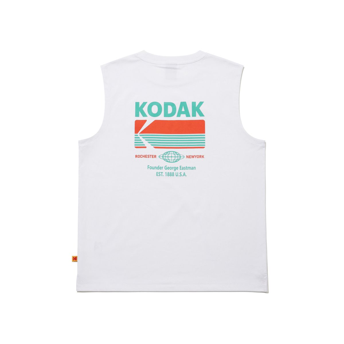 코닥(KODAK) 브리즈팝 에어로쿨 빅그래픽 슬리브리스 티셔츠 WHITE