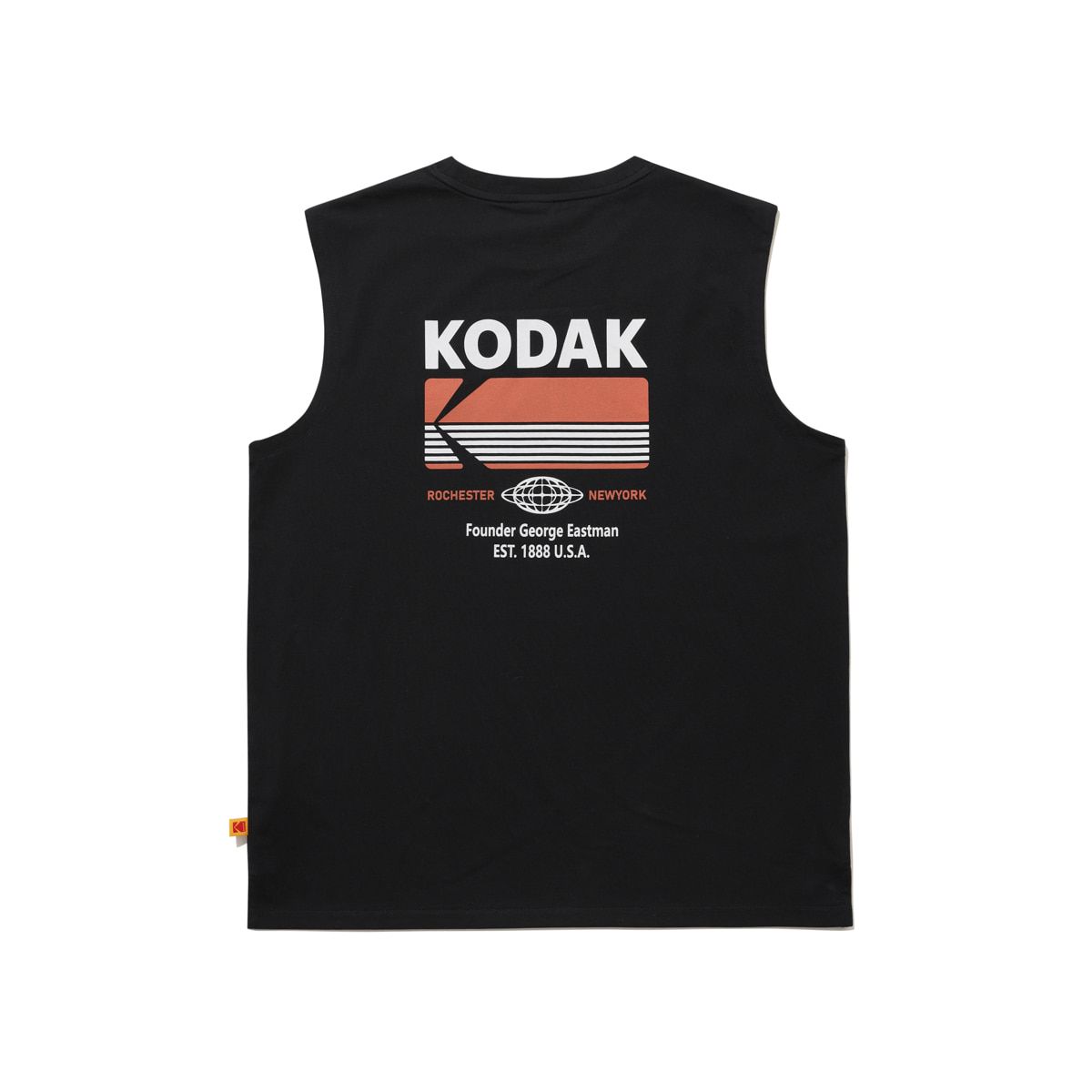 코닥(KODAK) 브리즈팝 에어로쿨 빅그래픽 슬리브리스 티셔츠 BLACK