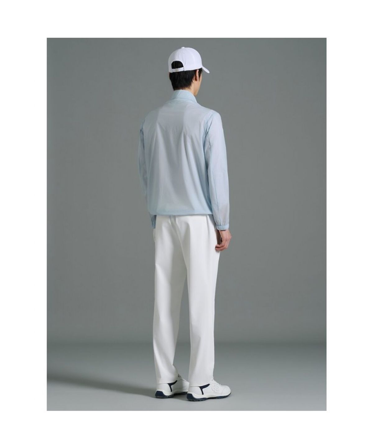 빈폴골프(BEANPOLE GOLF) 남성 경량 펀칭 점퍼 - 스카이 블루
