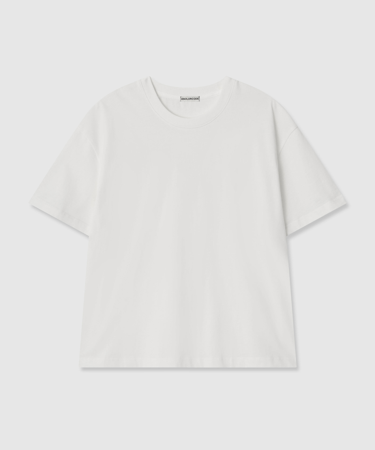 어널러코드(ANOLORCODE) 솔리드 크롭 반팔티 (3color)
