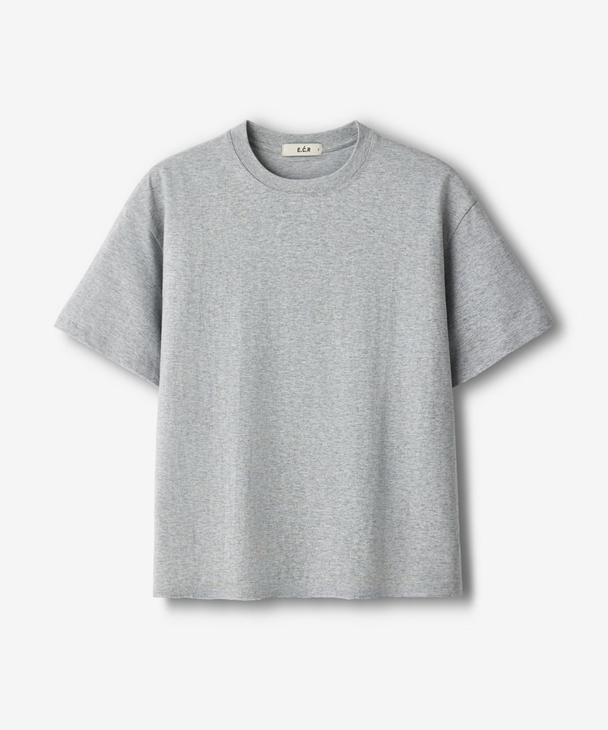 이코르(ECORR) [2PACK] 데일리 크롭 무지 반팔 티셔츠 : 5COLOR