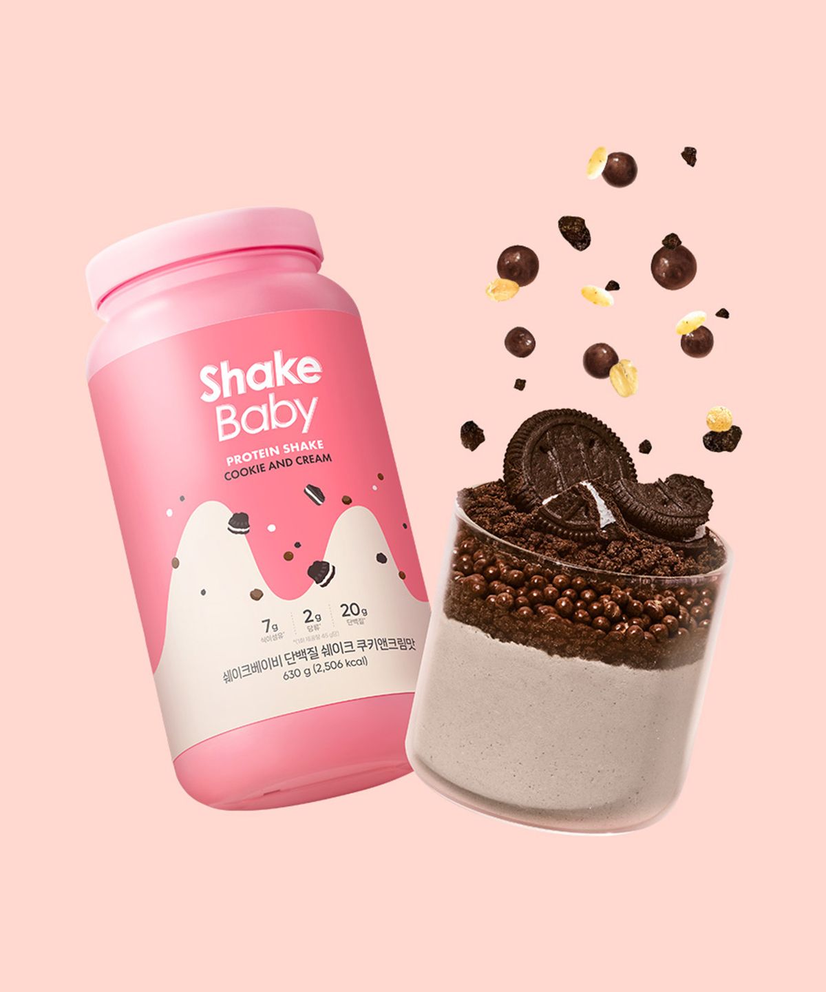쉐이크베이비(SHAKEBABY) [총 56회분] 쉐이크베이비 대용량 단백질 쉐이크 630g x 4통
