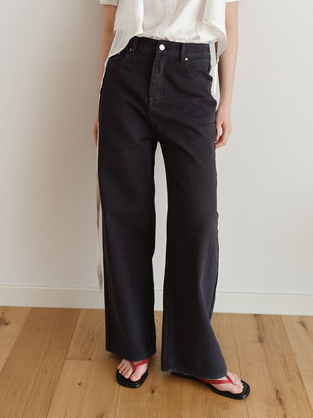 헌치(HUNCH) Loose Straight Dye Pants (2color)