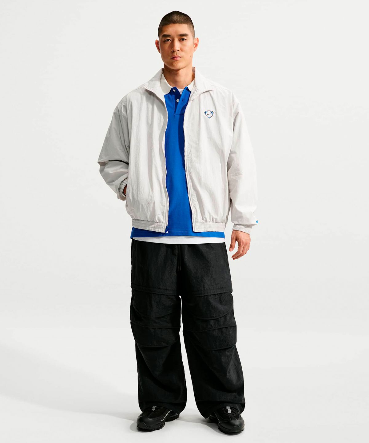 나이키(NIKE) 스포츠웨어 우븐 트랙 재킷 M - 배스트 그레이:블루 제이 / IR6674-078