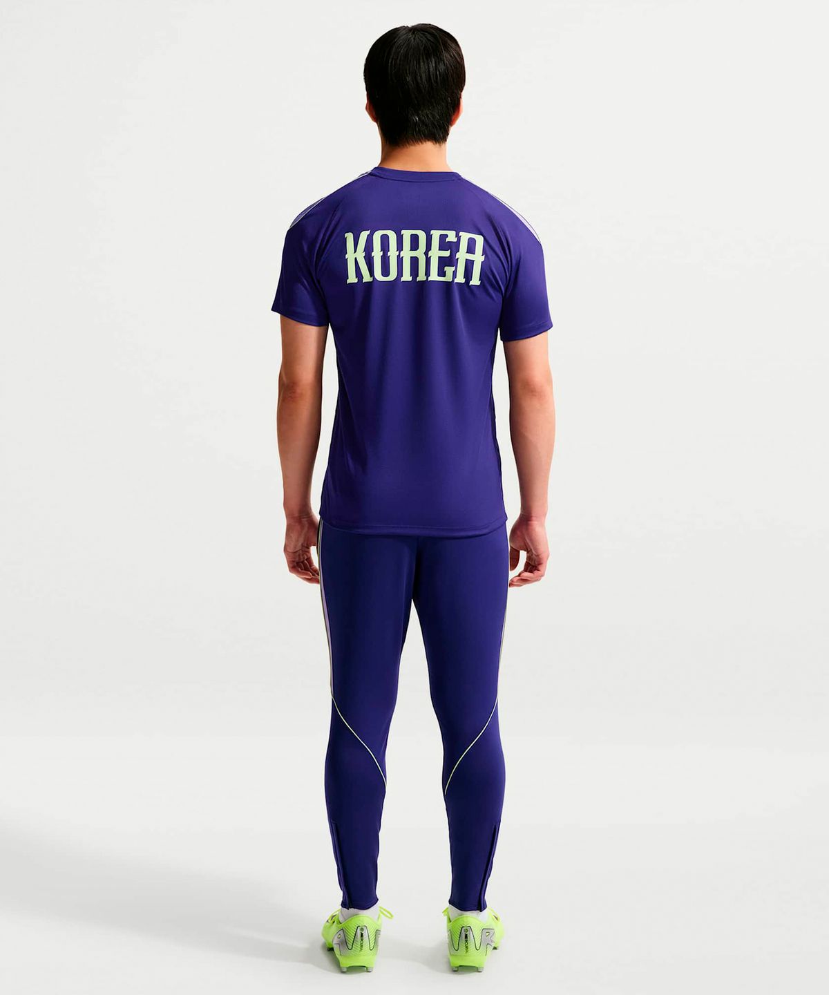 나이키(NIKE) 대한민국 스트라이크 축구 드라이 핏 반팔 탑 M - 리전시 퍼플:스페이스 퍼플:라이트 리퀴드 라임 / IB4975-590