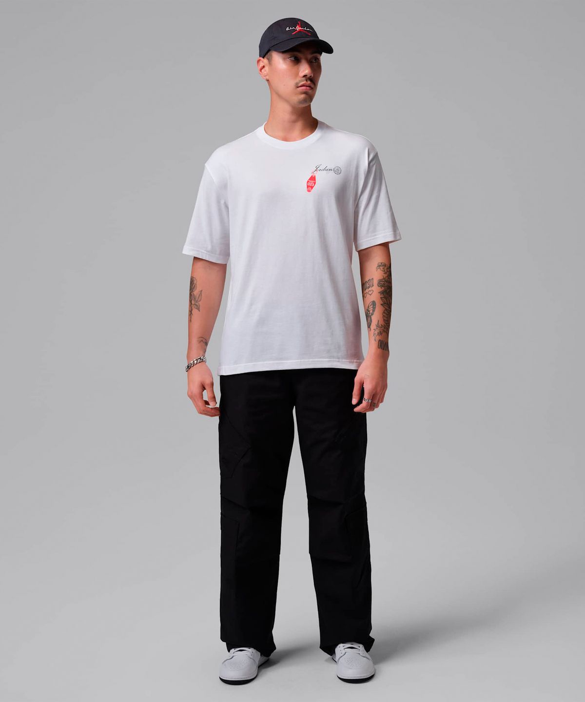 나이키(NIKE) 조던 그래픽 티셔츠 M - 화이트:인프라레드 23 / IF3163-100