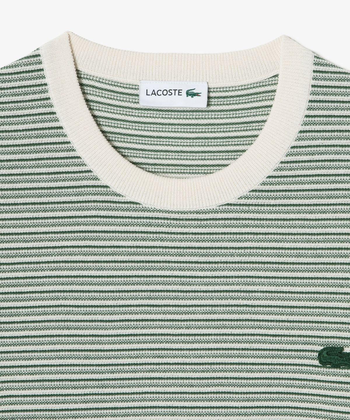 라코스테(LACOSTE) 남성 멀티 스트라이프 반팔 크루넥 풀오버 AH307E-56G 132