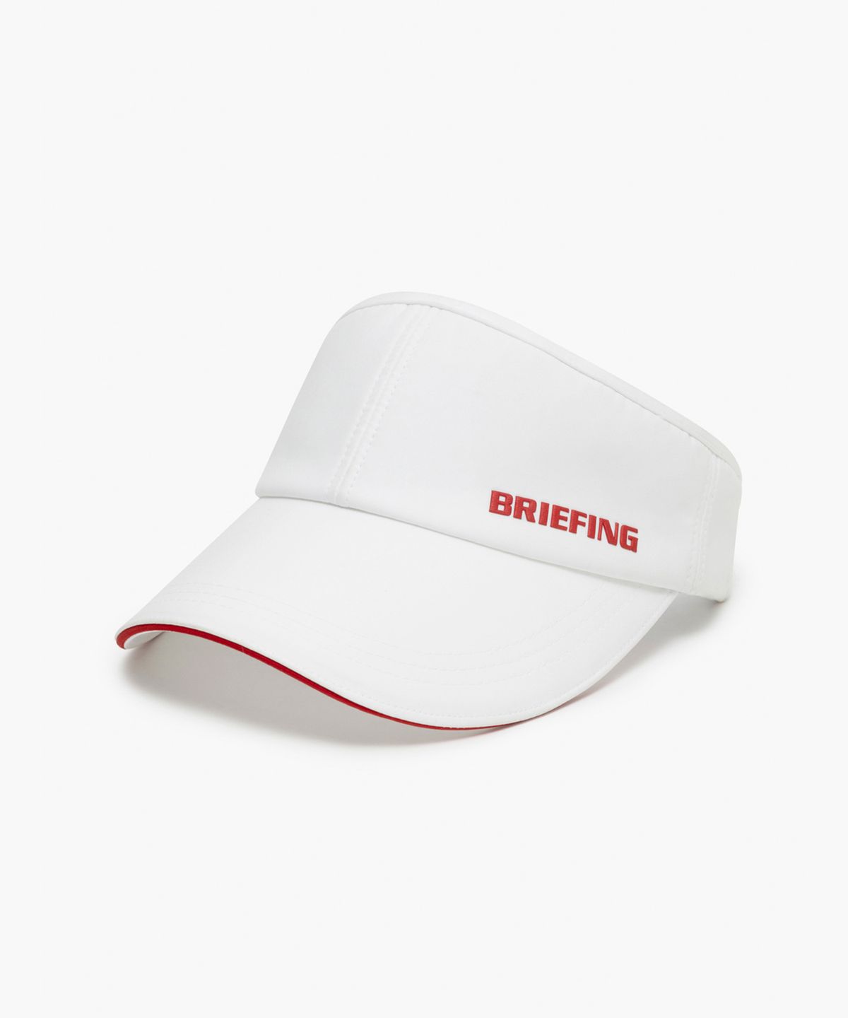 브리핑 골프(BRIEFING GOLF) 여자 스몰 로고 와이드 바이저_화이트