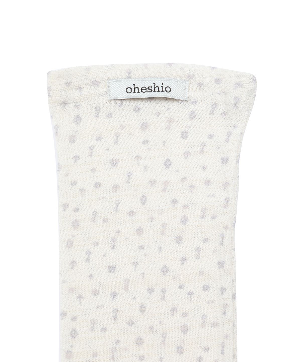 오헤시오(OHESHIO) KEY PATTERNED KNEE SOCKS, IVORY