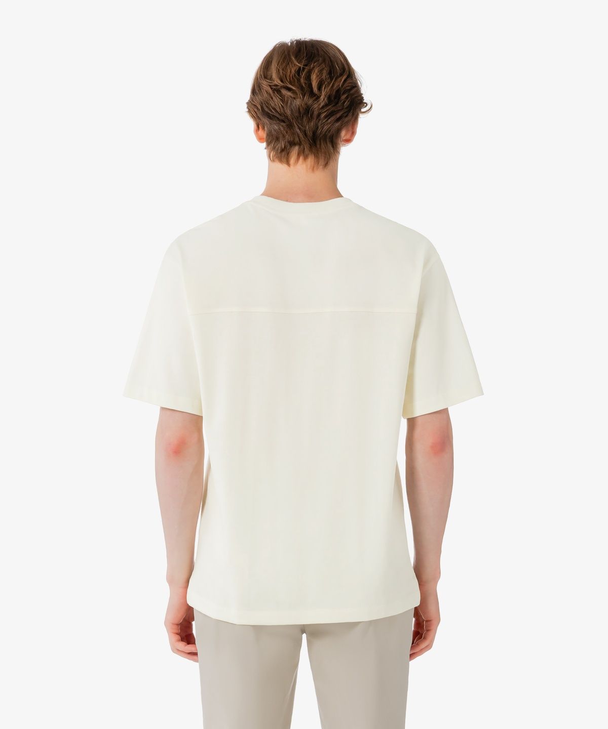 라코스테(LACOSTE) 남성 강연 우븐 절개 반팔 티셔츠 TH358E-56G 056