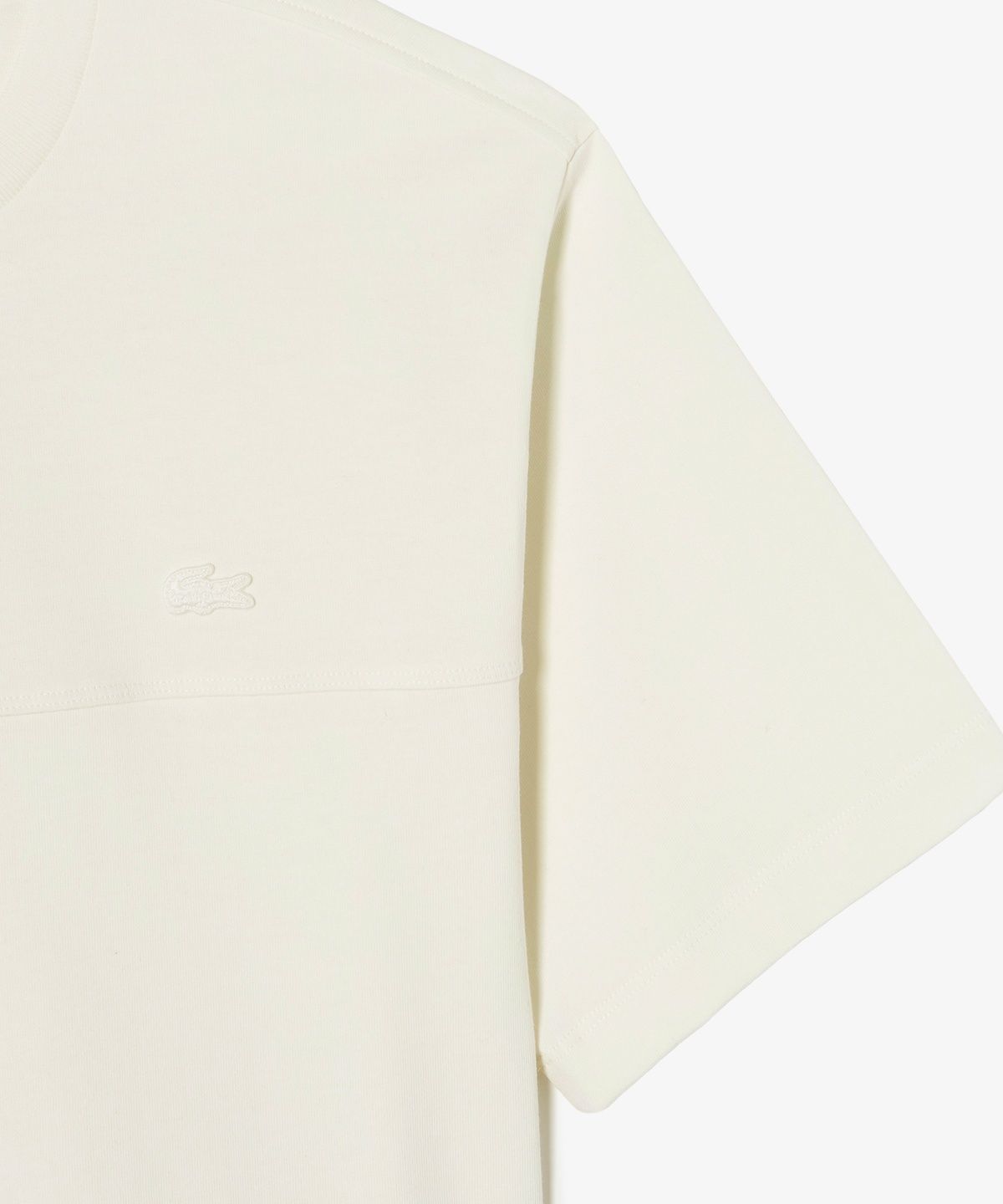 라코스테(LACOSTE) 남성 강연 우븐 절개 반팔 티셔츠 TH358E-56G 056