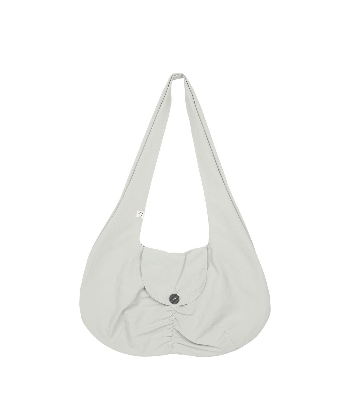 오헤시오(OHESHIO) FLORAL REVERSIBLE HOBO BAG, LIGHT KHAKI