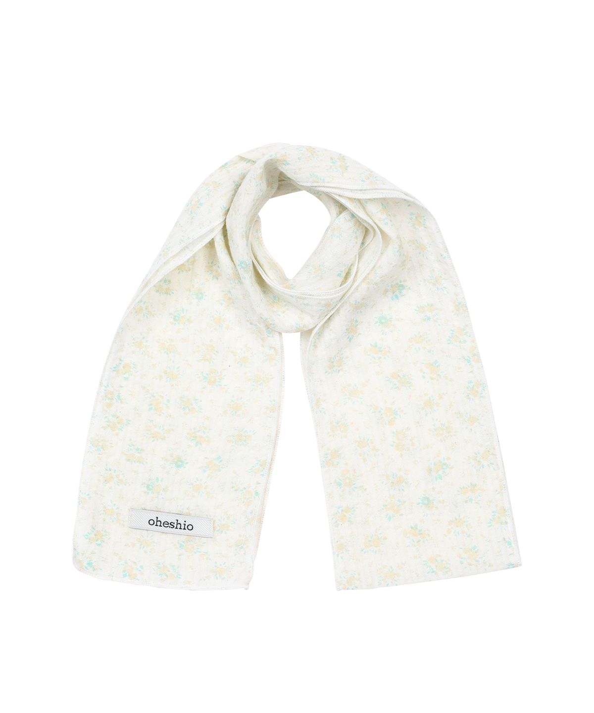 오헤시오(OHESHIO) SUMMER FLOWER WRINKLE SCARF, IVORY