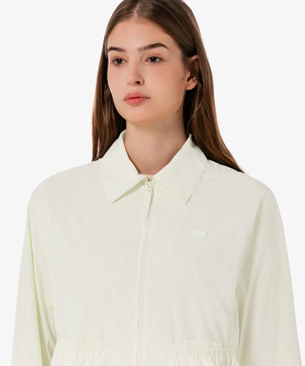 라코스테(LACOSTE) 여성 카라넥 볼륨 실루엣 점퍼 BF804E-56G 056