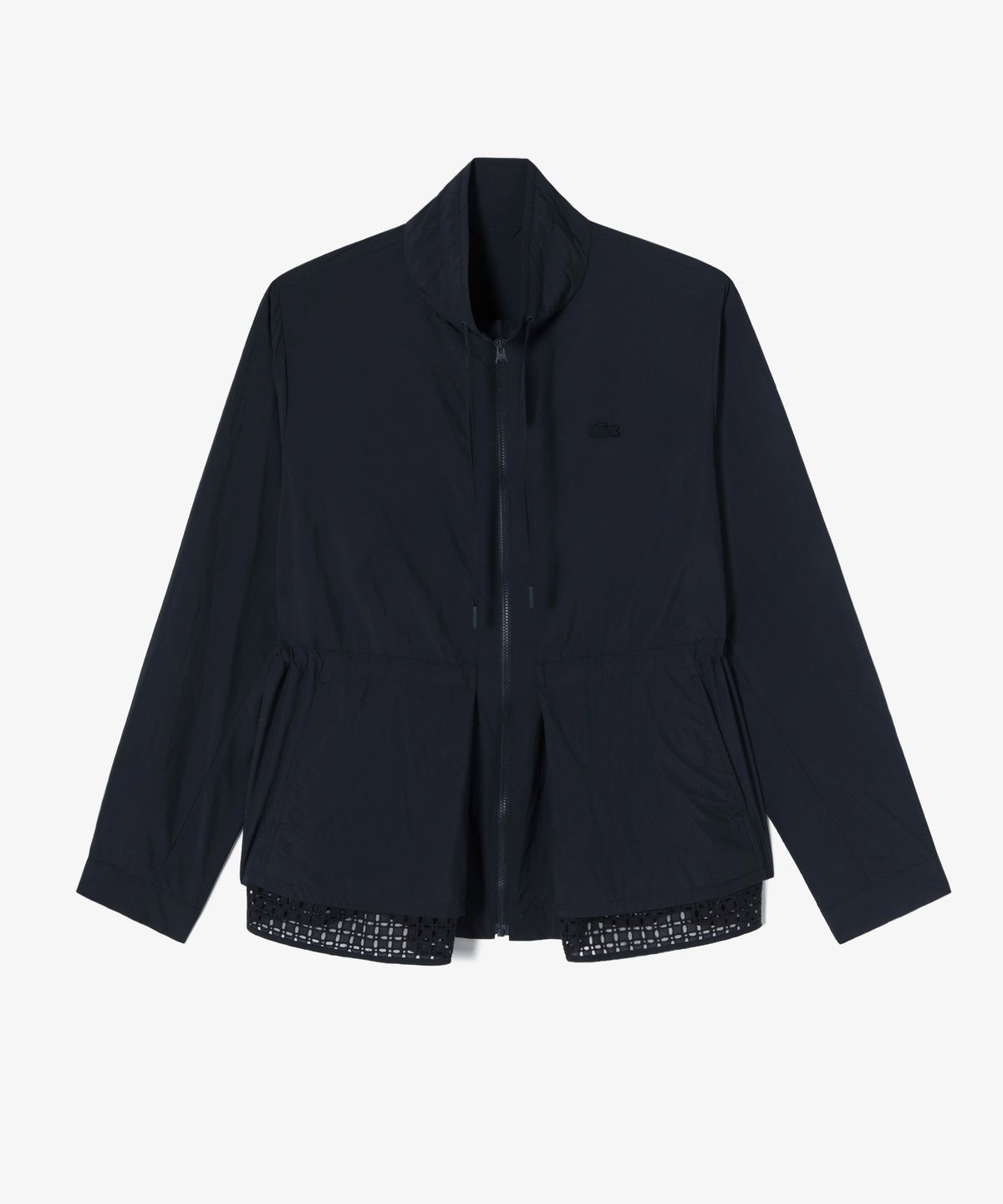 라코스테(LACOSTE) 여성 오픈워크 디테일 중기장 점퍼 BF715E-56G HDE