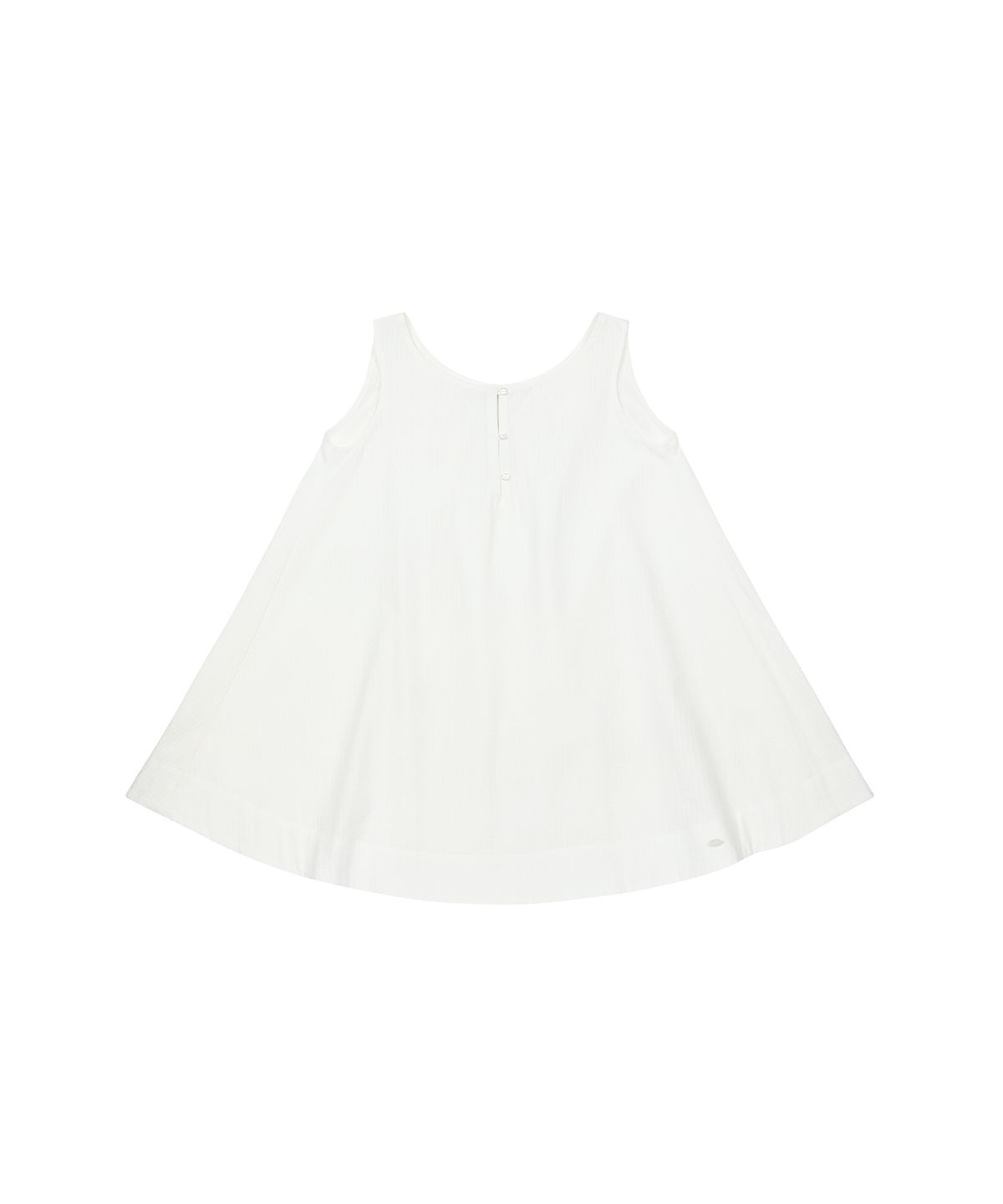 오헤시오(OHESHIO) BABYDOLL PINTUCK MINI DRESS, WHITE