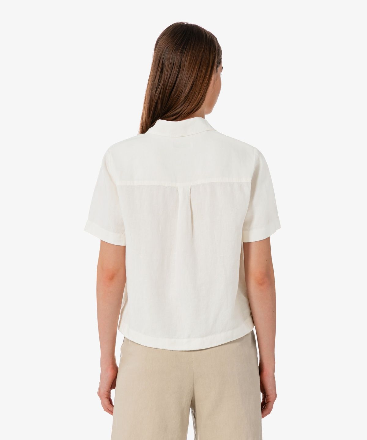 라코스테(LACOSTE) 여성 린넨 오픈워크 반팔 셔츠 CF197E-56G 70V