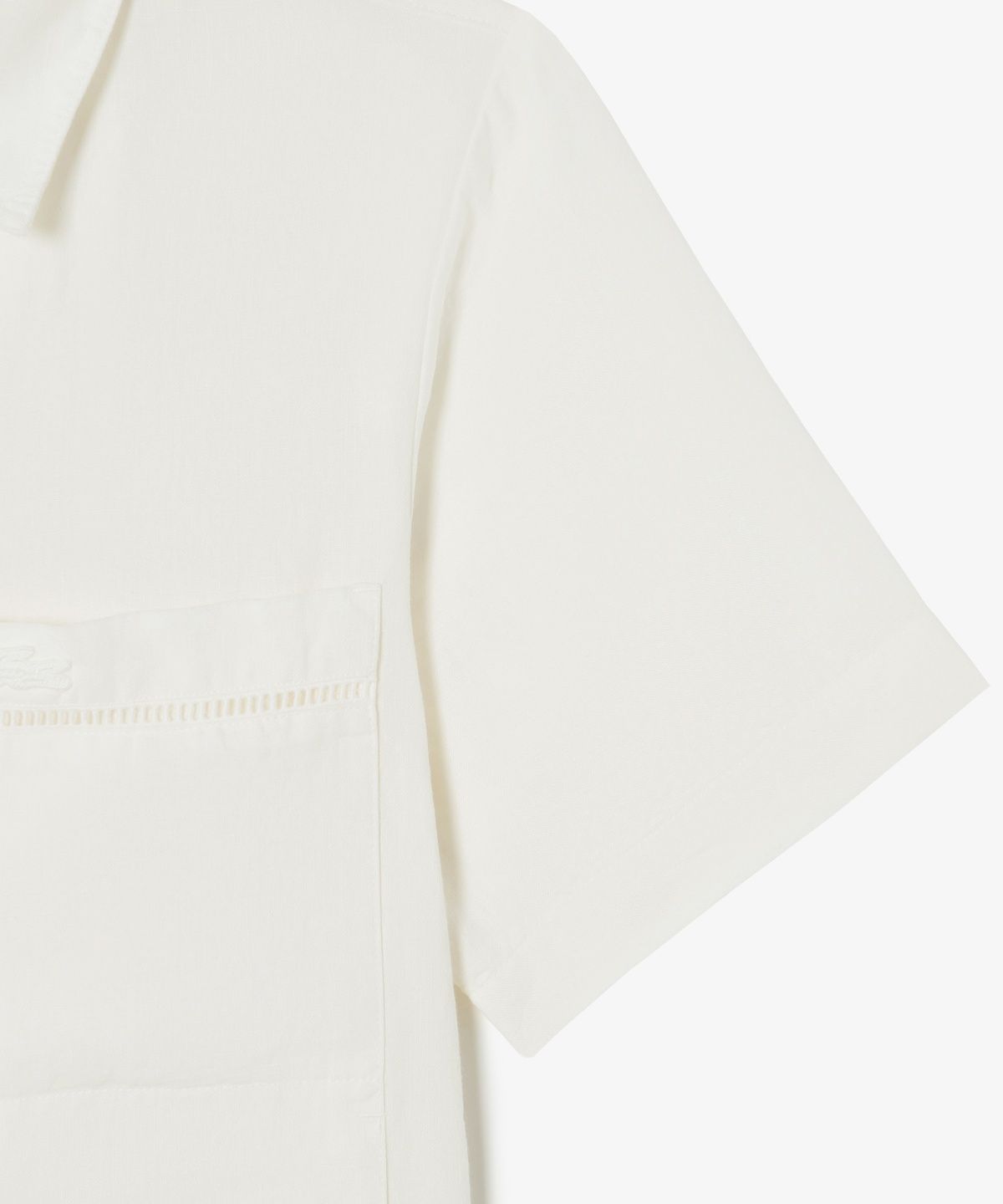 라코스테(LACOSTE) 여성 린넨 오픈워크 반팔 셔츠 CF197E-56G 70V