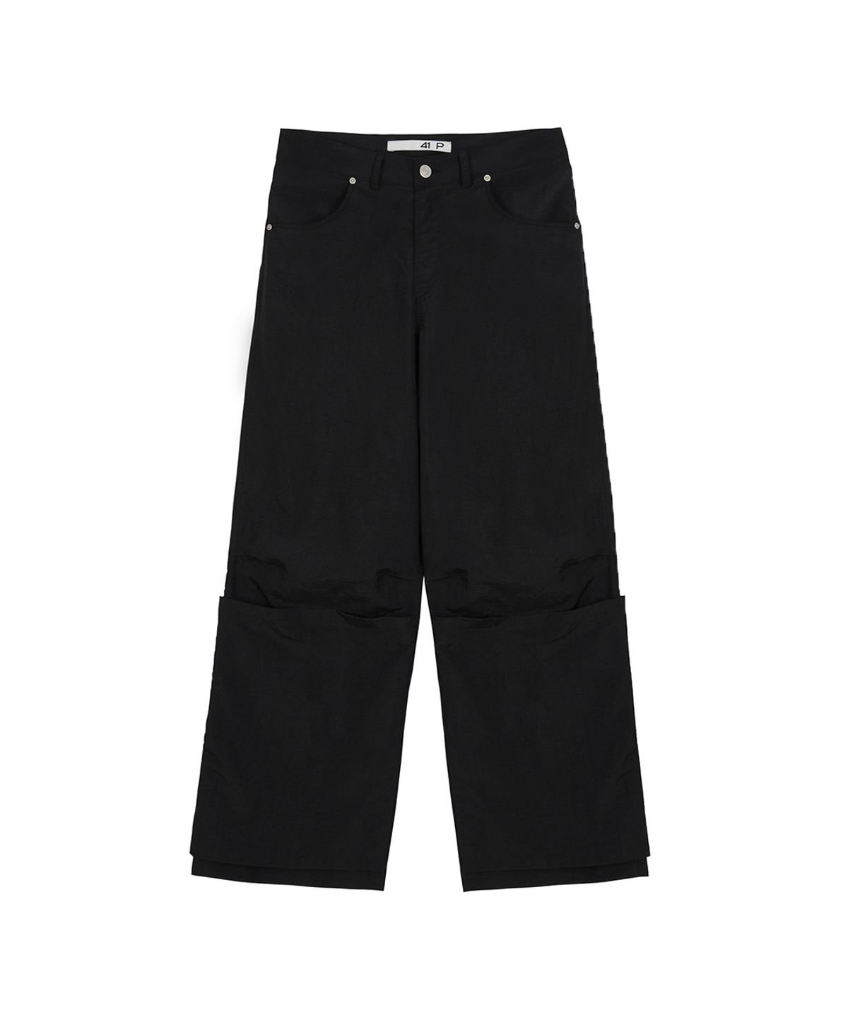 사일프레이(41PRAY) Nylon Flap Wide Pants / Black