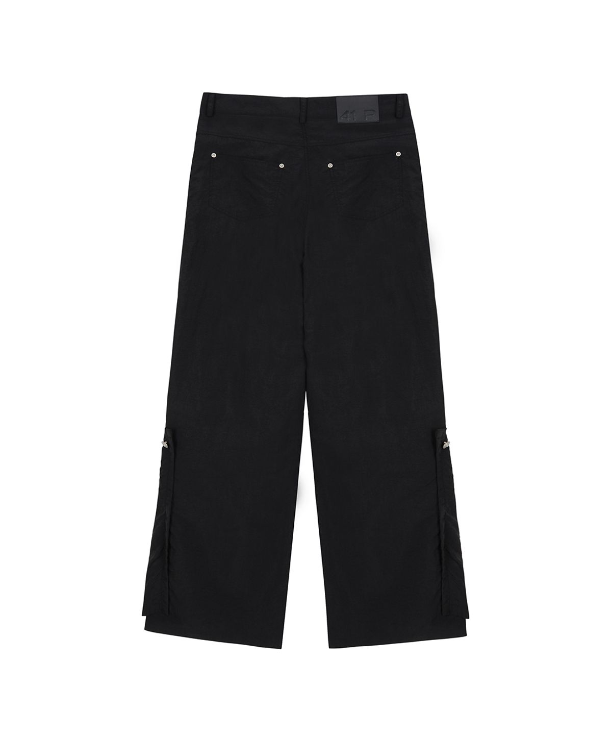 사일프레이(41PRAY) Nylon Flap Wide Pants / Black