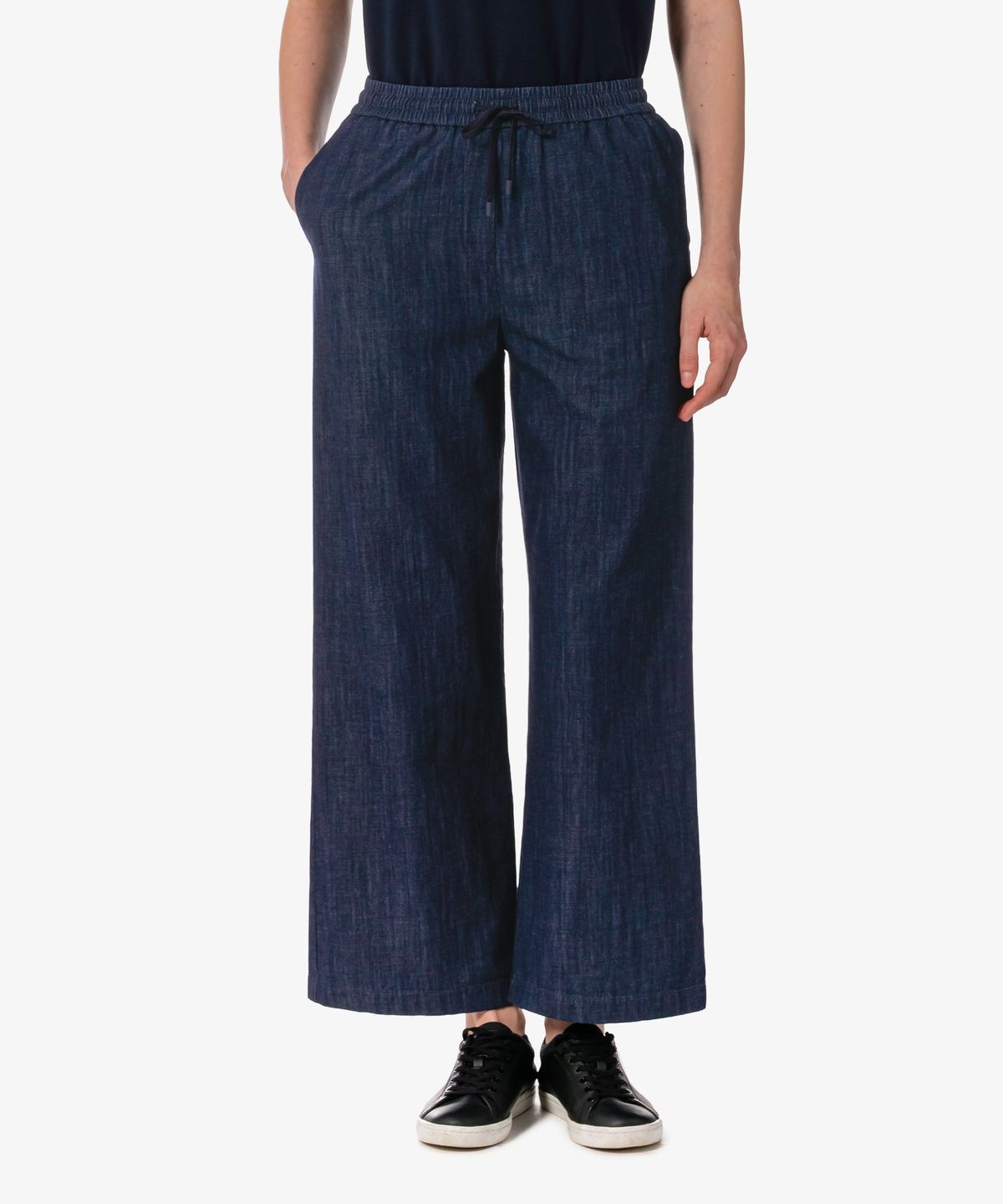 라코스테(LACOSTE) 여성 린넨 밴딩 와이드 팬츠 HF611E-56G 166