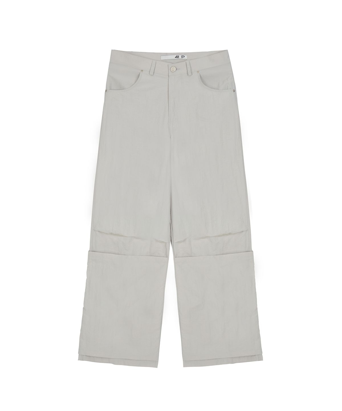 사일프레이(41PRAY) Nylon Flap Wide Pants / Grey
