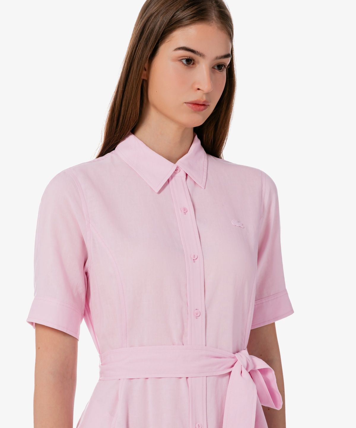 라코스테(LACOSTE) 여성 린넨 셔츠 드레스 EF319E-56G Z4H