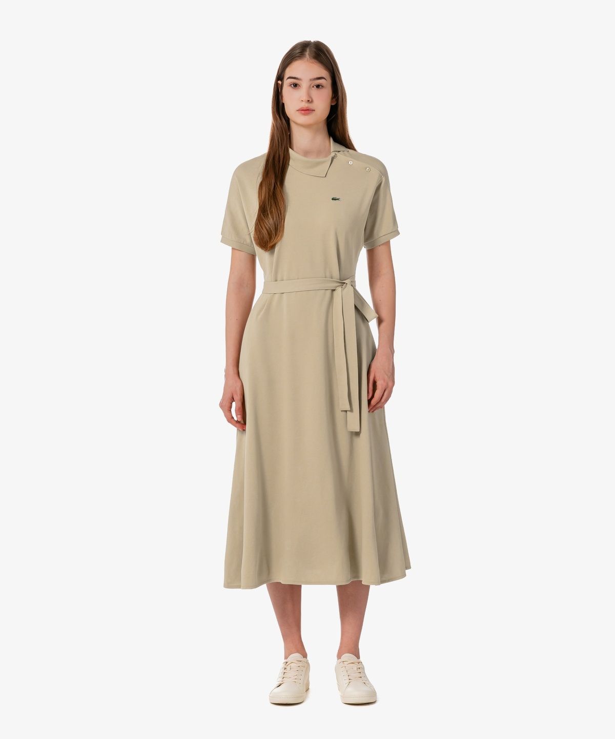 라코스테(LACOSTE) 여성 사선플라켓 폴로 드레스 EF508E-56G 02S
