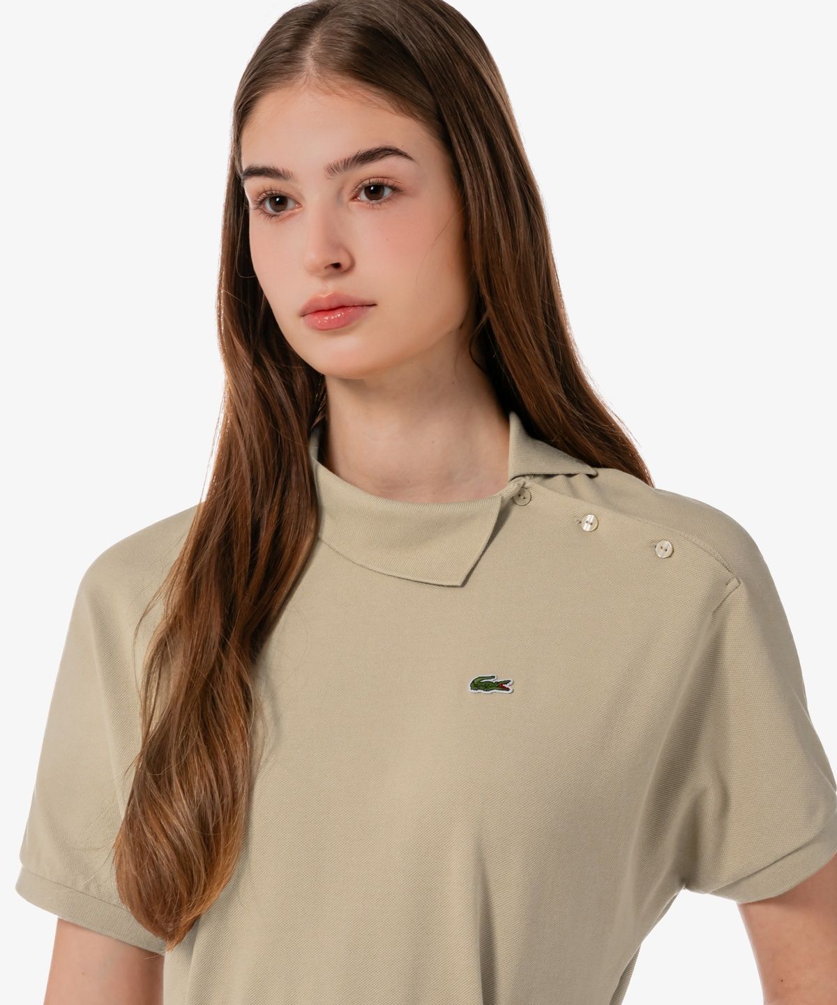 라코스테(LACOSTE) 여성 사선플라켓 폴로 드레스 EF508E-56G 02S