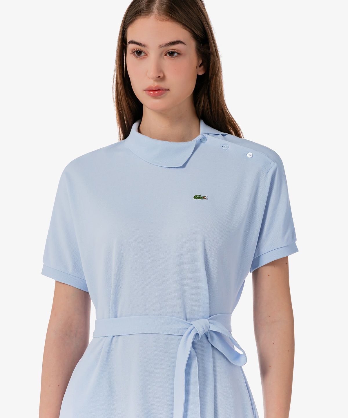 라코스테(LACOSTE) 여성 사선플라켓 폴로 드레스 EF508E-56G J2G