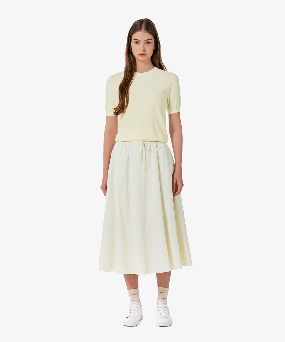 라코스테(LACOSTE) 여성 A 라인 밴딩 스커트 JF906E-56G 056