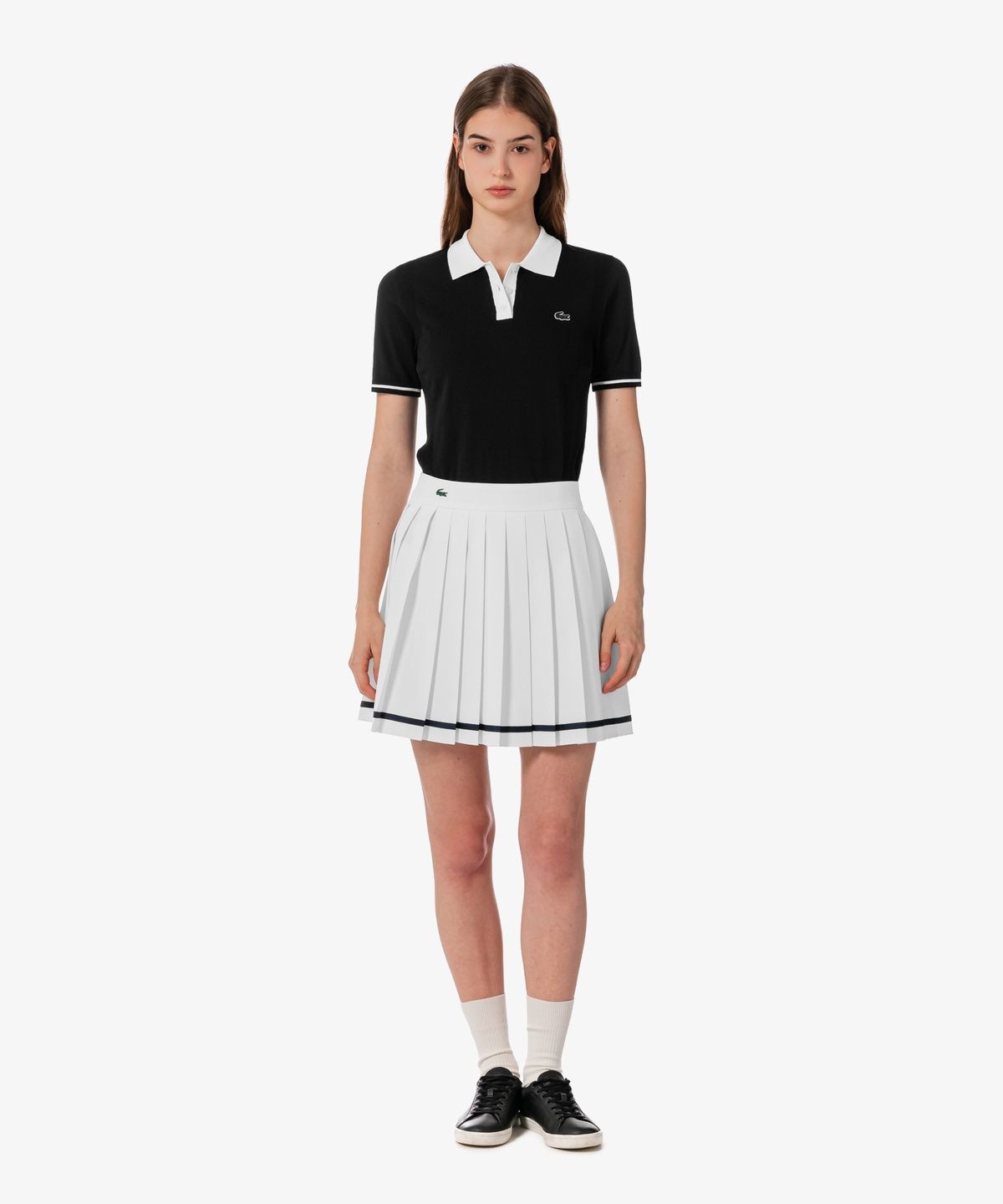 라코스테(LACOSTE) 여성 테니스 테이프 티핑 스커트 JF231E-56G 70V