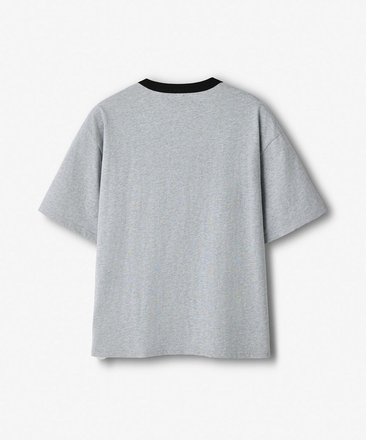 이코르(ECORR) [UNISEX] 89 링거 크롭 반팔 티셔츠_그레이
