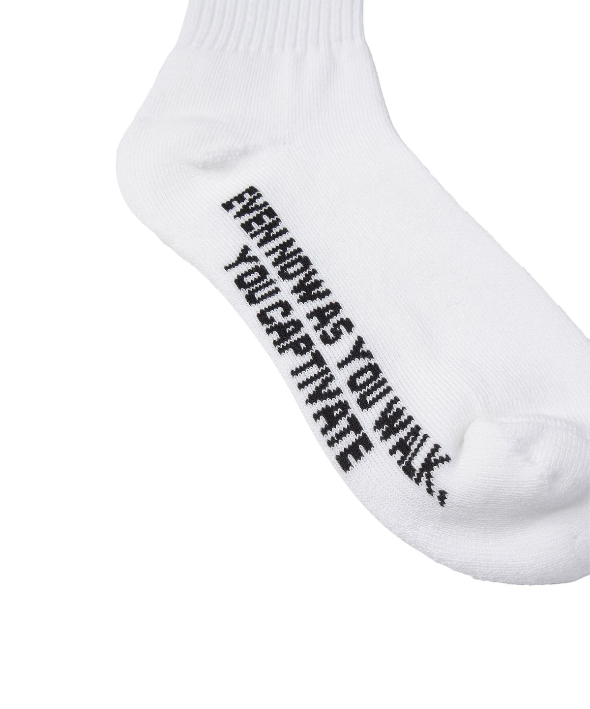 마티레(MTTIRÉ) Positive Message Socks / White,Black