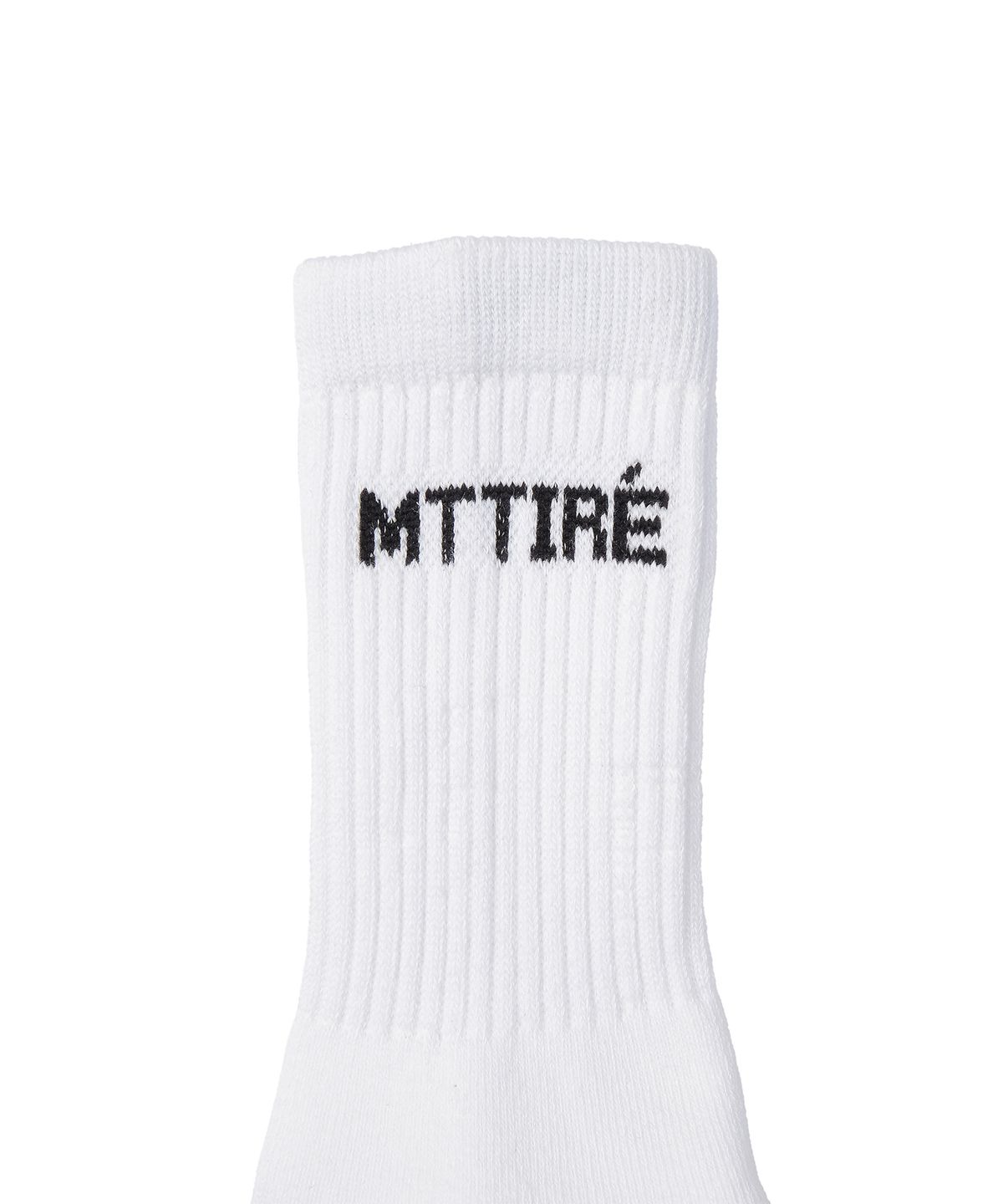 마티레(MTTIRÉ) Positive Message Socks / White,Black