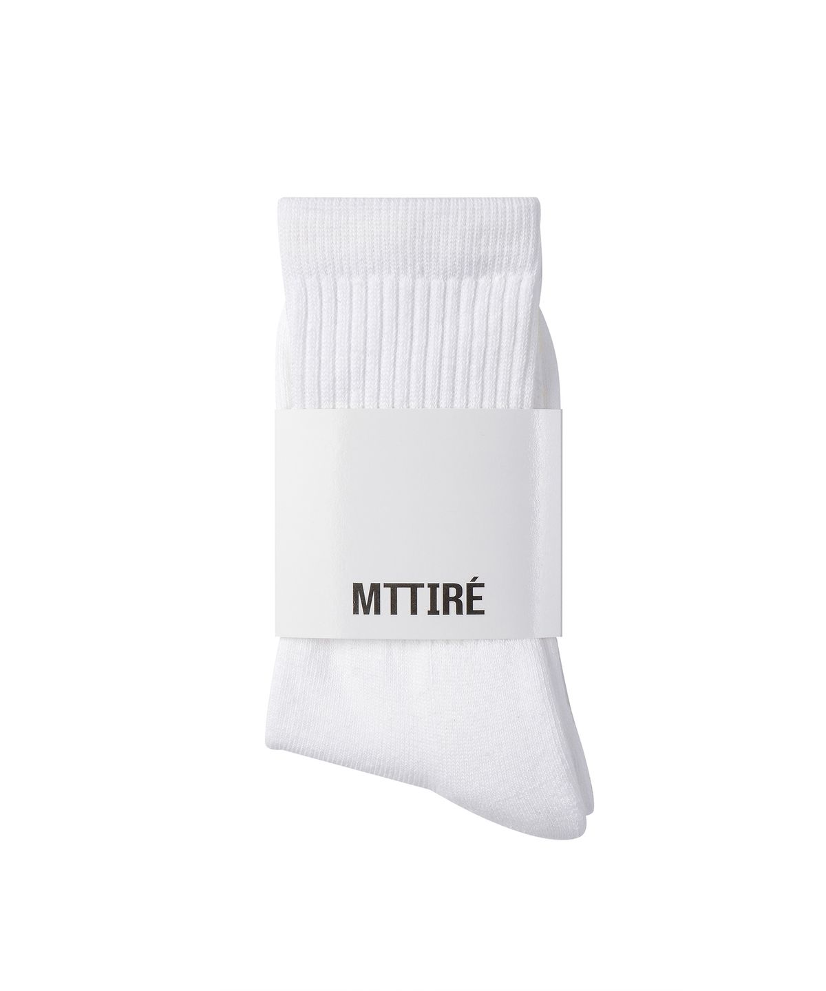 마티레(MTTIRÉ) Basic Logo Socks / White,Light Yellow