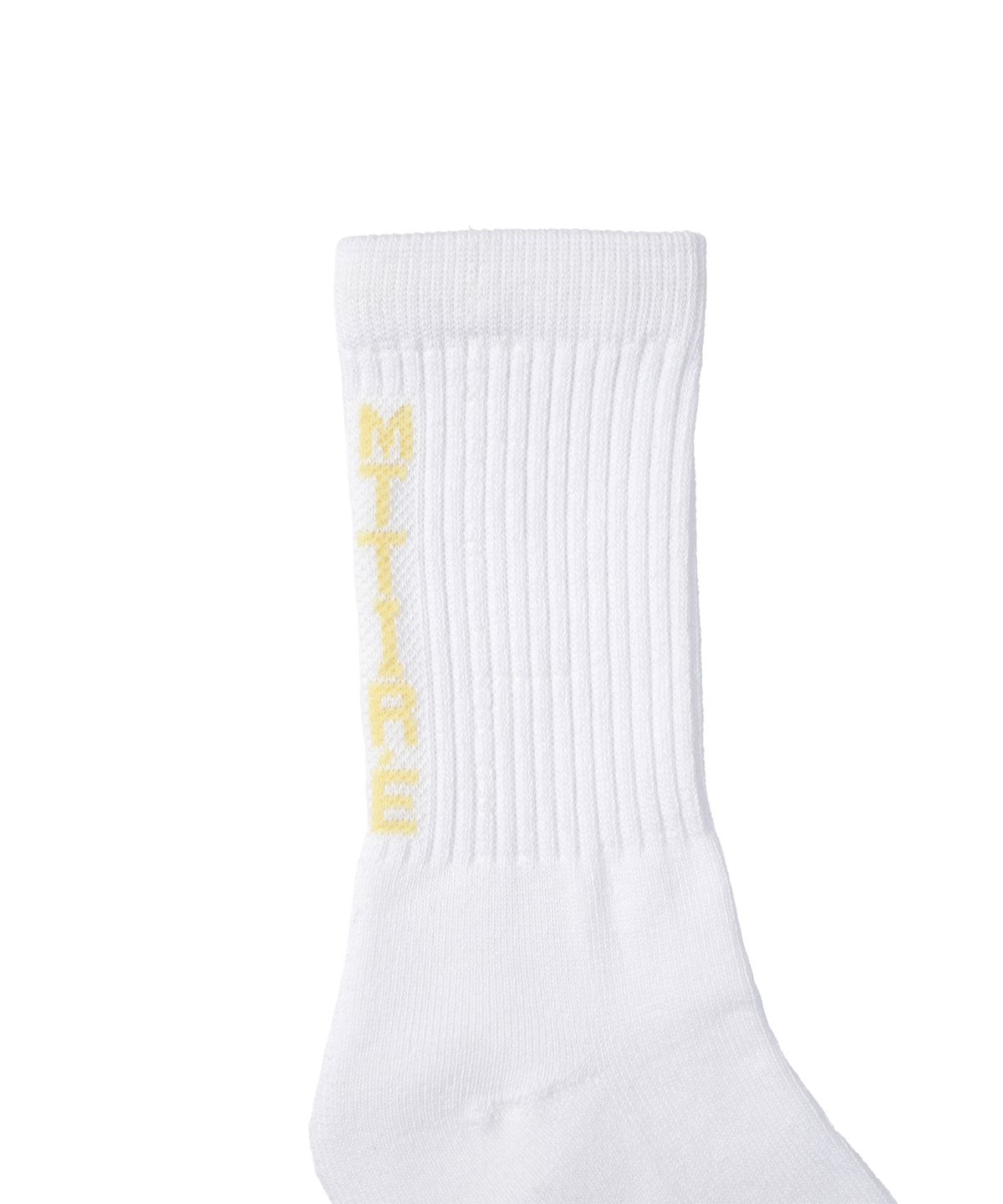 마티레(MTTIRÉ) Basic Logo Socks / White,Light Yellow