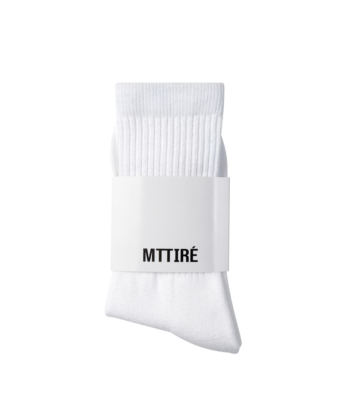 마티레(MTTIRÉ) Basic Logo Socks / White,Sky Blue