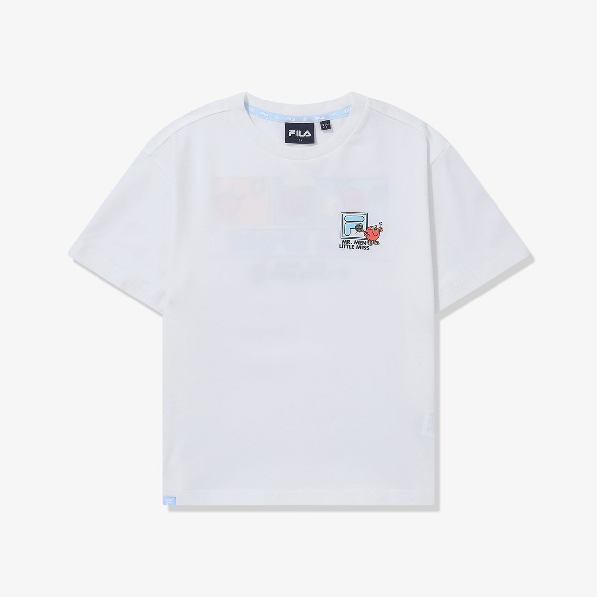 휠라 키즈(FILA KIDS) Drywave 미스터맨 리틀미스 쿨 바캉스 티셔츠