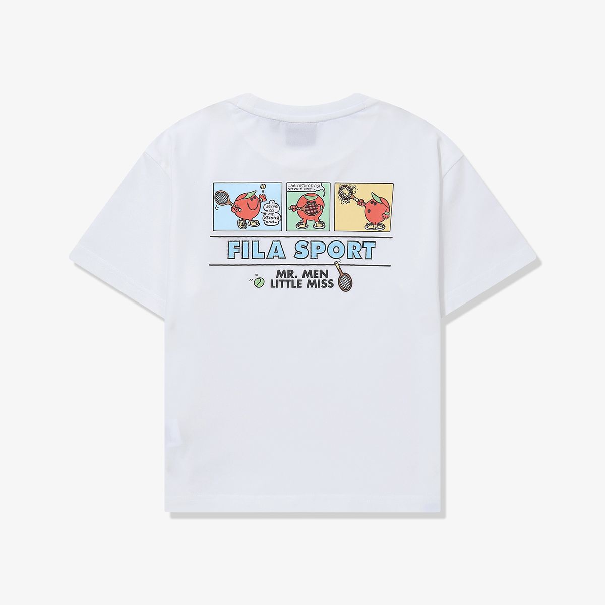 휠라 키즈(FILA KIDS) Drywave 미스터맨 리틀미스 쿨 바캉스 티셔츠