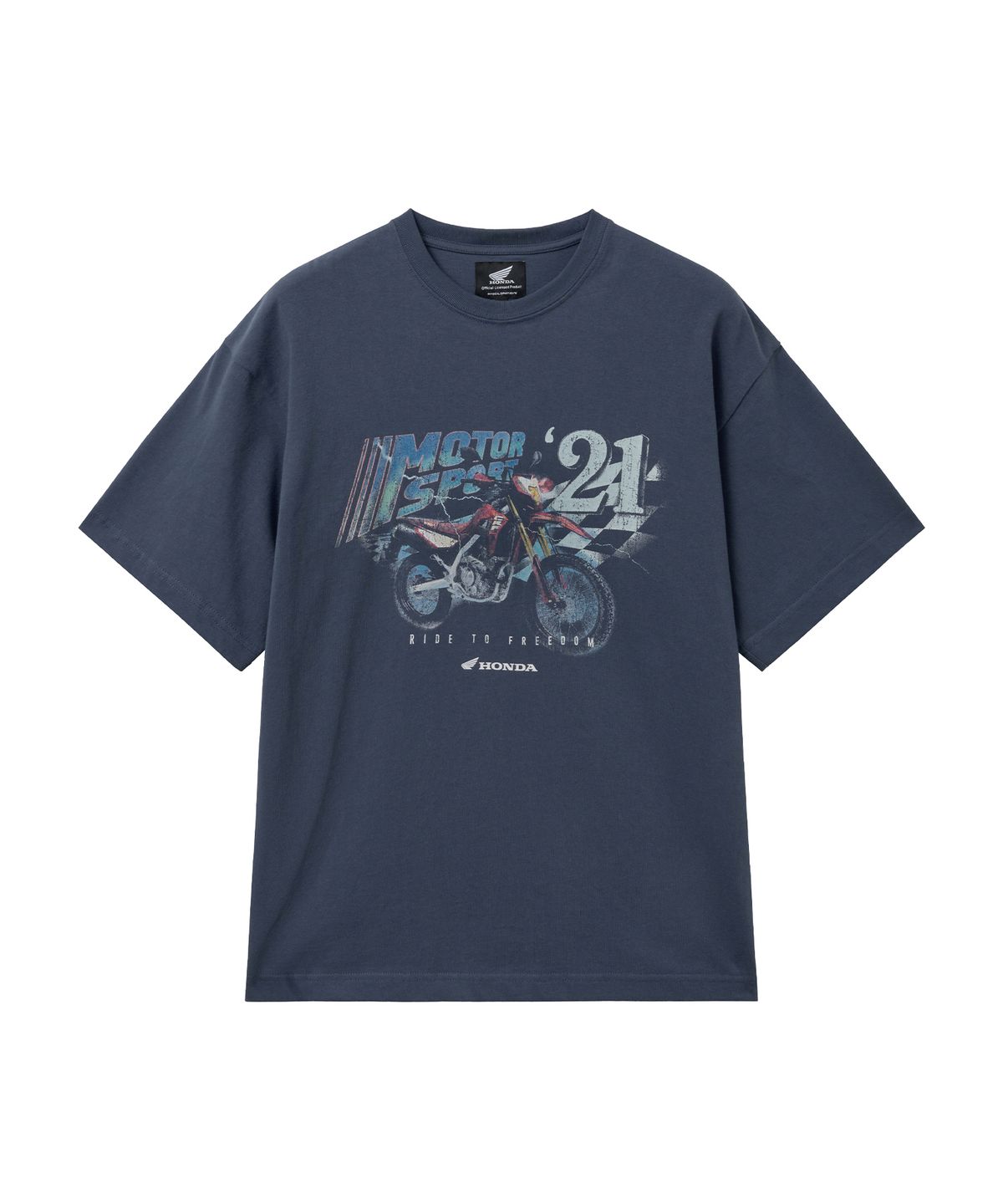 핍스 모터사이클(PHYPS MOTORCYCLE) Motor Sports Short Sleeve Blue