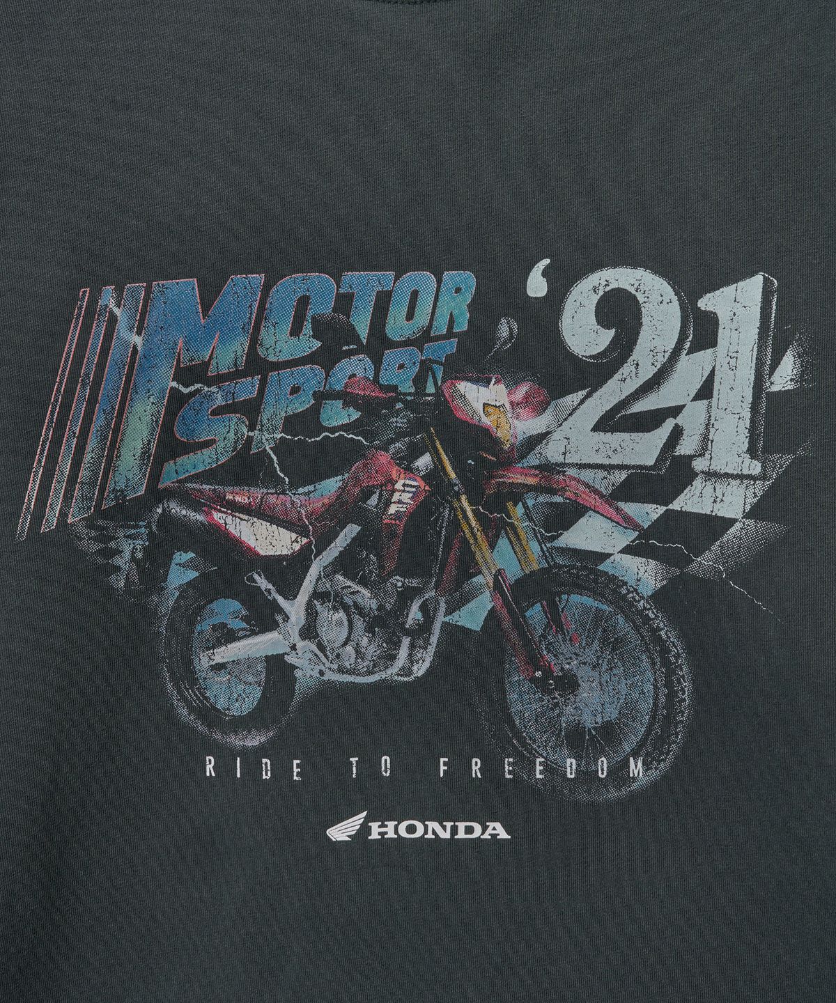 핍스 모터사이클(PHYPS MOTORCYCLE) Motor Sports Short Sleeve Charcoal
