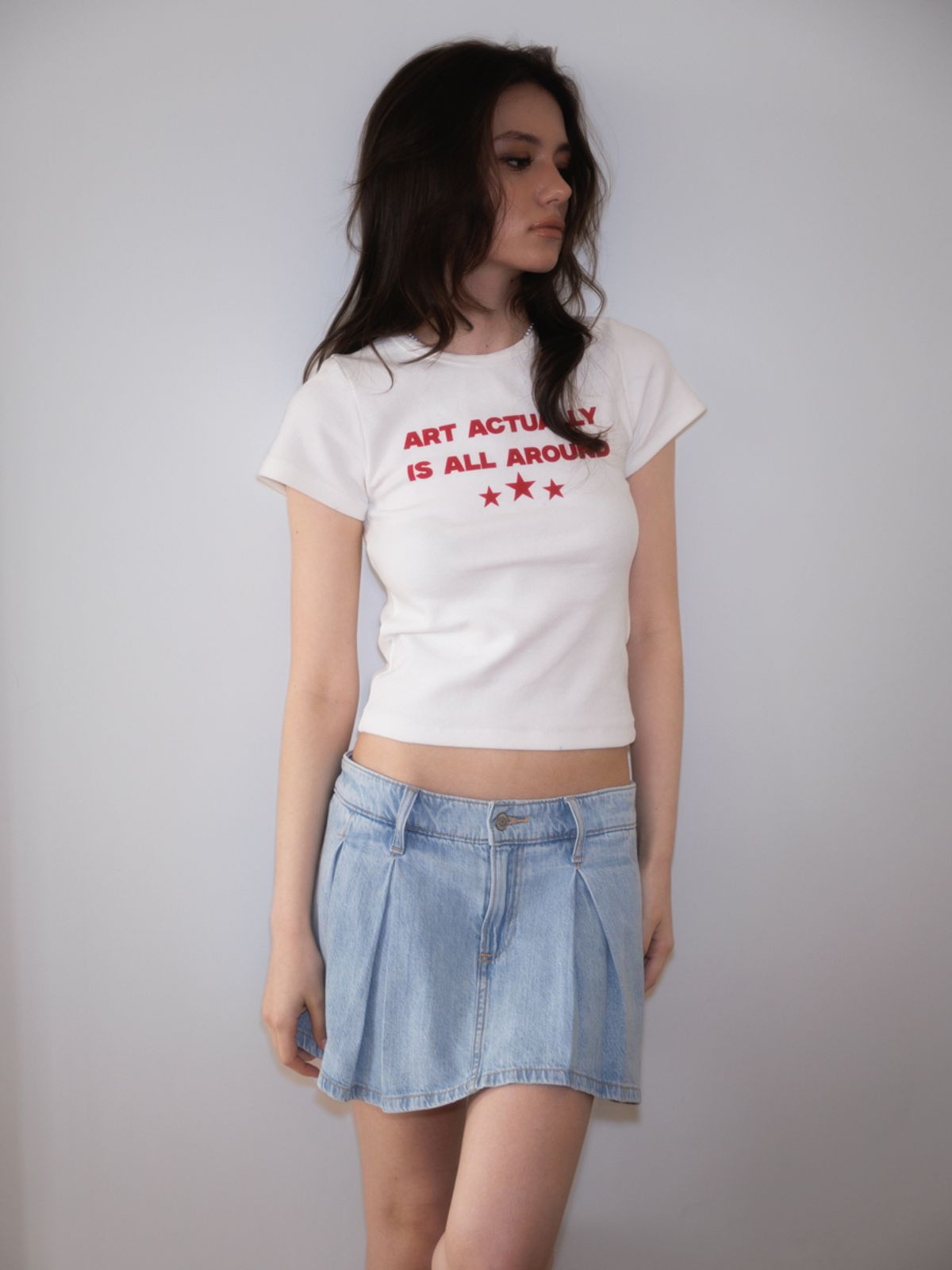 로제프란츠(ROSEFRANTZ) Star Lettering T-shirt [White]