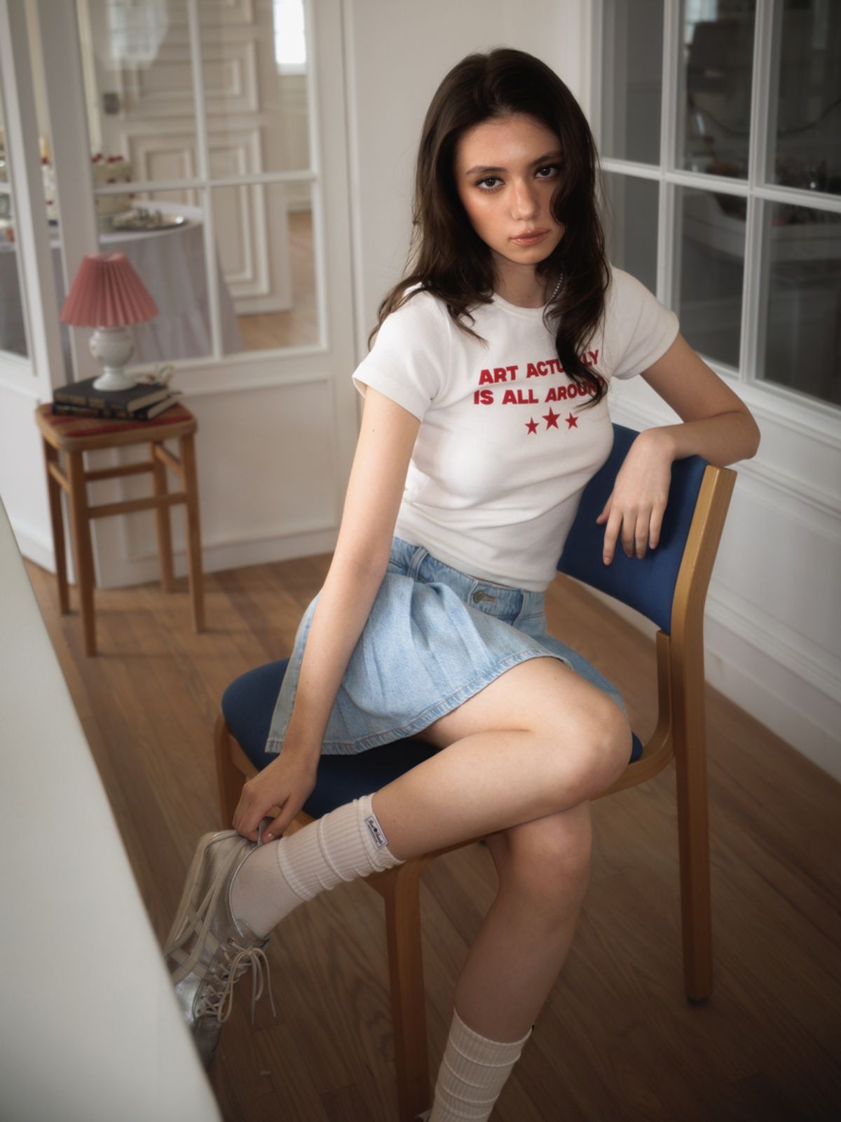 로제프란츠(ROSEFRANTZ) Star Lettering T-shirt [White]
