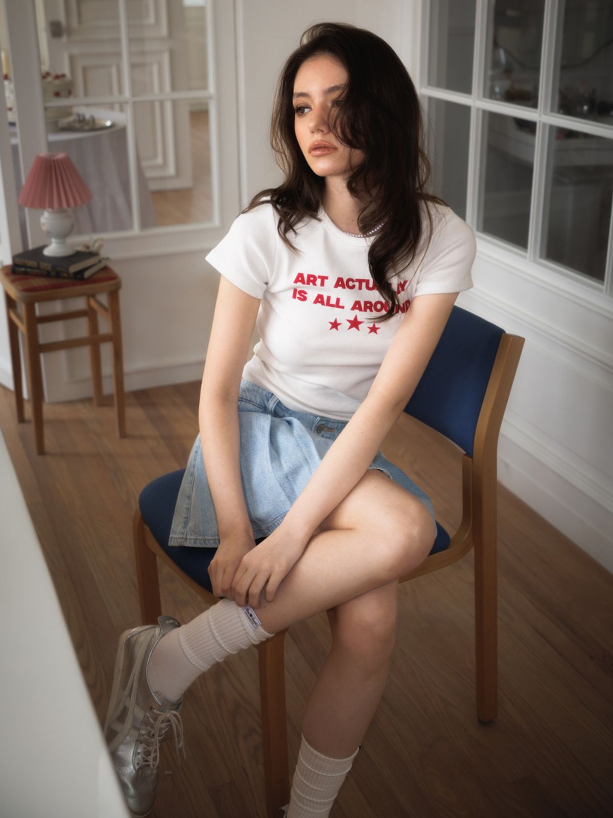 로제프란츠(ROSEFRANTZ) Star Lettering T-shirt [White]