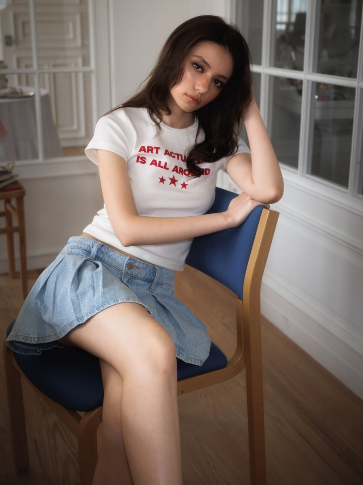 로제프란츠(ROSEFRANTZ) Star Lettering T-shirt [White]