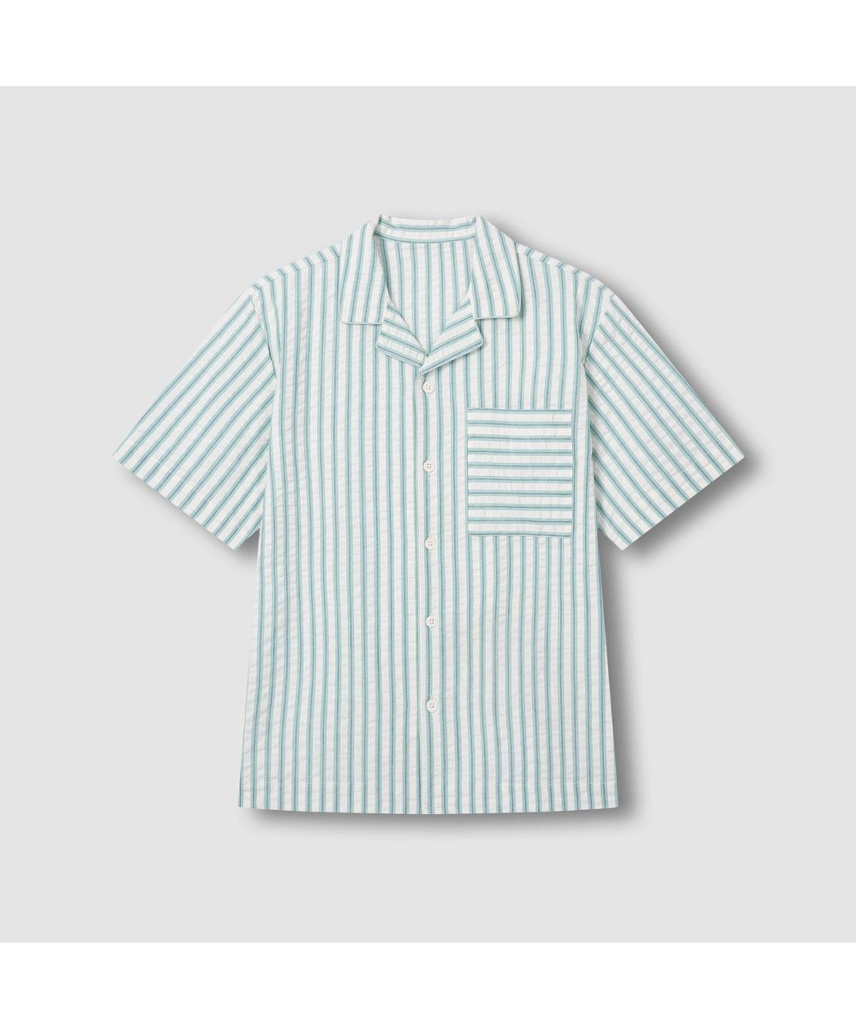 자주(JAJU) [Patina by JAJU] UNI 서프 시어서커 4부 파자마 세트_그린