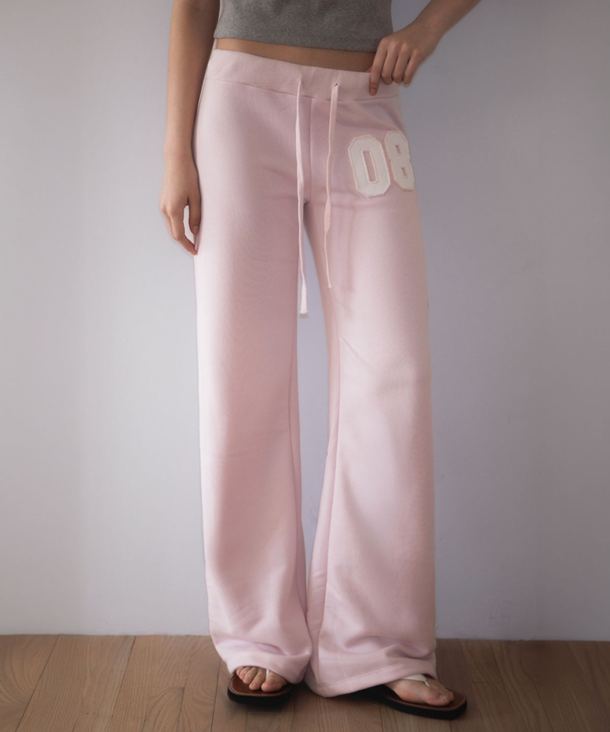로제프란츠(ROSEFRANTZ) Patchwork Bootcut Sweatpants [Pink]